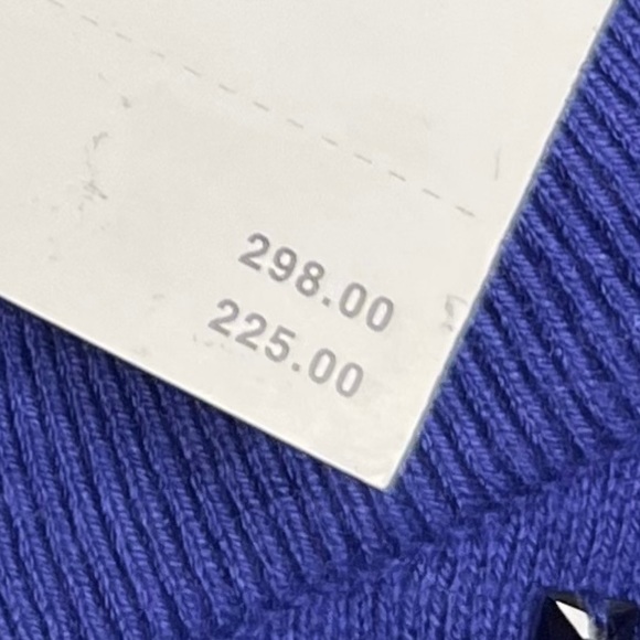 NEW Kate Spade Size Small New York Tokyo Grid Cardigan Emperoblue Knit Sweater - Picture 9 of 9